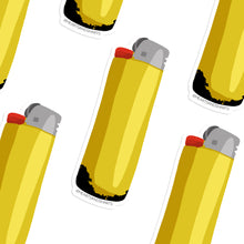 Load image into Gallery viewer, DIRTY LIGHTER CLUB ILLUSTRATED 3X3 VINYL STICKER