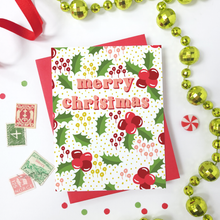 Load image into Gallery viewer, CHRISTMAS FLORAL - FUNNY ILLUSTRATED GREETING CARD