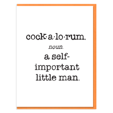 Load image into Gallery viewer, COCKALORUM - FUNNY ILLUSTRATED GREETING CARD