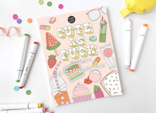 Load image into Gallery viewer, CUTE AF ADULT COLORING BOOK - FUNNY. BOLD, AND EASY DESIGNS FOR ADULTS AND SENIORS