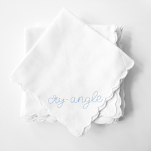 Load image into Gallery viewer, CRYANGLE - SCALLOPED COTTON HANKERCHIEF