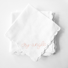 Load image into Gallery viewer, CRYANGLE - SCALLOPED COTTON HANKERCHIEF