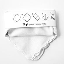Load image into Gallery viewer, CRYANGLE - SCALLOPED COTTON HANKERCHIEF
