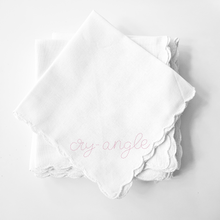 Load image into Gallery viewer, CRYANGLE - SCALLOPED COTTON HANKERCHIEF