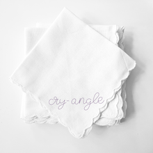 Load image into Gallery viewer, CRYANGLE - SCALLOPED COTTON HANKERCHIEF