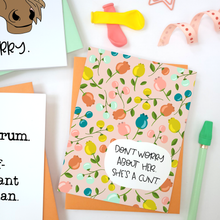 Load image into Gallery viewer, C FLORAL - FUNNY ILLUSTRATED GREETING CARD