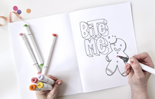 Load image into Gallery viewer, CUTE AF ADULT COLORING BOOK - FUNNY. BOLD, AND EASY DESIGNS FOR ADULTS AND SENIORS