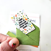 Load image into Gallery viewer, MICRO NOTES - 8 TINY NOTECARDS + 8 COORDINATING, NON-SEALING, TINY ENVELOPES