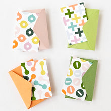Load image into Gallery viewer, MICRO NOTES - 8 TINY NOTECARDS + 8 COORDINATING, NON-SEALING, TINY ENVELOPES