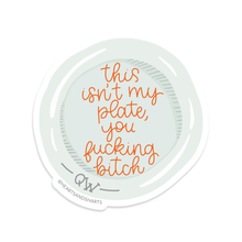 Load image into Gallery viewer, QUIET WOMAN PLATE - VINYL STICKER

