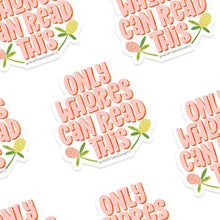 Load image into Gallery viewer, READ THIS ILLUSTRATED 3X3 VINYL STICKER