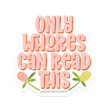 Load image into Gallery viewer, READ THIS ILLUSTRATED 3X3 VINYL STICKER