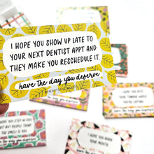 Load image into Gallery viewer, PARKING NOTES - YOU PARK LIKE A D PARKING NOTES - SET OF 30 DOUBLE-SIDED CARDS