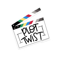 Load image into Gallery viewer, PLOT TWIST ILLUSTRATED 3X3 VINYL STICKER