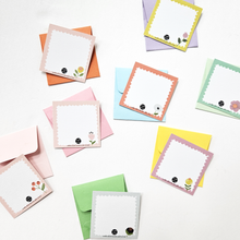 Load image into Gallery viewer, FLORAL TEENY WEENIES -  8 SMALL NOTECARDS + 8 COORDINATING, SEALING, 2X2 ENVELOPES (Copy)