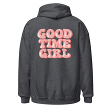 Load image into Gallery viewer, GOOD TIME GIRL CHARCOAL GRAY HOODIE