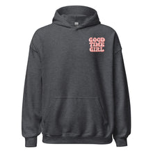 Load image into Gallery viewer, GOOD TIME GIRL CHARCOAL GRAY HOODIE