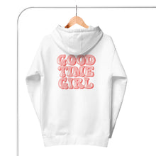 Load image into Gallery viewer, GOOD TIME GIRL WHITE HOODIE
