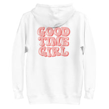 Load image into Gallery viewer, GOOD TIME GIRL WHITE HOODIE
