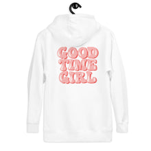 Load image into Gallery viewer, GOOD TIME GIRL WHITE HOODIE
