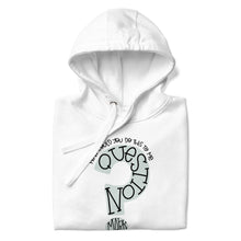 Load image into Gallery viewer, QUESTION MARK - LUANN DE LESSEPS - WHITE HOODIE