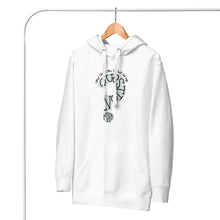 Load image into Gallery viewer, QUESTION MARK - LUANN DE LESSEPS - WHITE HOODIE
