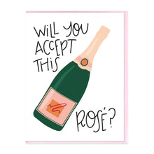 Load image into Gallery viewer, ACCEPT THIS ROSE - FUNNY ILLUSTRATED GREETING CARD