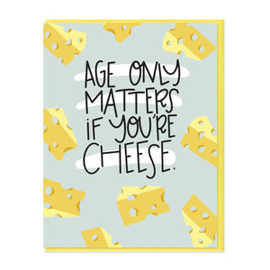 AGED CHEESE - FUNNY ILLUSTRATED GREETING CARD