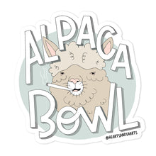 Load image into Gallery viewer, ALPACA BOWL ILLUSTRATED 3X3 VINYL STICKER