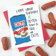 Load image into Gallery viewer, BAG OF D  - FUNNY ILLUSTRATED GREETING CARD
