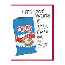 Load image into Gallery viewer, BAG OF D  - FUNNY ILLUSTRATED GREETING CARD
