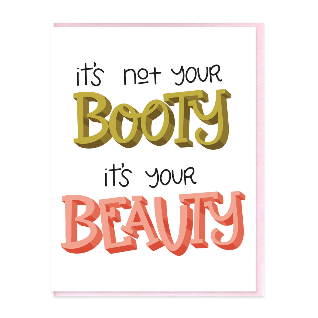 BO0TY BEAUTY  - FUNNY ILLUSTRATED GREETING CARD