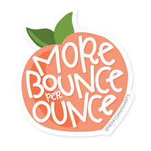 Load image into Gallery viewer, BOUNCY PEACH ILLUSTRATED 3X3 VINYL STICKER