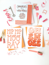 Load image into Gallery viewer, HIP HIP HOORAY - FUNNY ILLUSTRATED GREETING CARD
