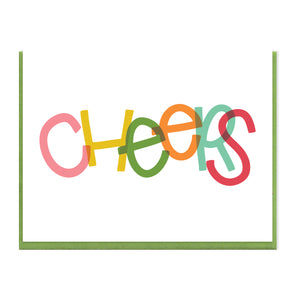 CHEERS OVERLAP - FUNNY ILLUSTRATED GREETING CARD