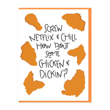 Load image into Gallery viewer, SCREW NETFLIX AND CHILL - FUNNY ILLUSTRATED GREETING CARD