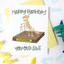 Load image into Gallery viewer, DINO - FUNNY ILLUSTRATED GREETING CARD