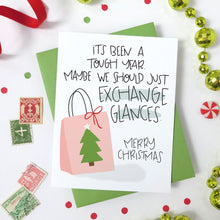 Load image into Gallery viewer, EXCHANGE GLANCES - FUNNY ILLUSTRATED GREETING CARD