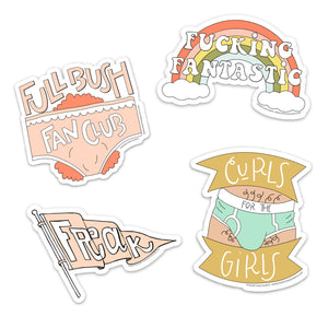 CURLS FOR THE GIRLS STICKER