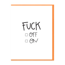 Load image into Gallery viewer, F ON - FUNNY ILLUSTRATED GREETING CARD
