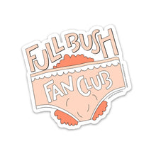 Load image into Gallery viewer, FULL BUSH FAN CLUB ILLUSTRATED 3X3 VINYL STICKER