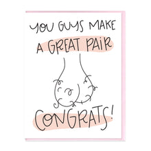 Load image into Gallery viewer, GREAT PAIR - FUNNY ILLUSTRATED GREETING CARD