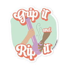 Load image into Gallery viewer, GRIP IT AND RIP IT ILLUSTRATED 3X3 VINYL STICKER