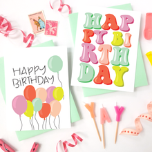 Load image into Gallery viewer, HBD RETRO - FUNNY ILLUSTRATED GREETING CARD