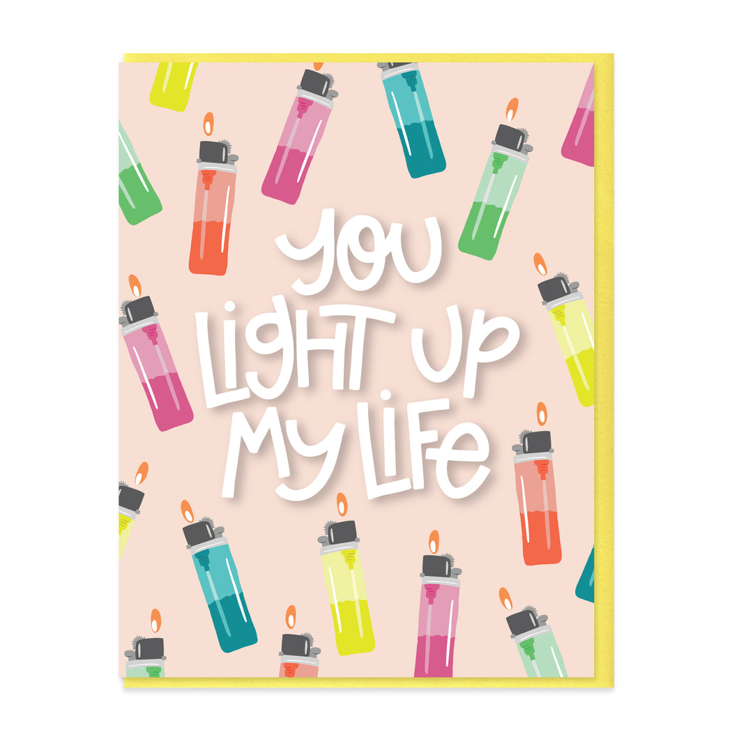 LIGHT UP MY LIFE - FUNNY ILLUSTRATED GREETING CARD