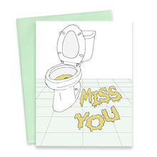Load image into Gallery viewer, MISS YOU PEE - FUNNY ILLUSTRATED GREETING CARD