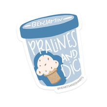 Load image into Gallery viewer, PRALINES ILLUSTRATED 3X3 VINYL STICKER