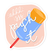 Load image into Gallery viewer, PUSH IT ILLUSTRATED 3X3 VINYL STICKERV