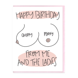 QUIRKY AND PERKY - FUNNY ILLUSTRATED GREETING CARD