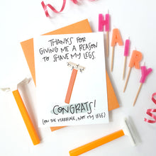 Load image into Gallery viewer, REASON TO SHAVE - FUNNY ILLUSTRATED GREETING CARD